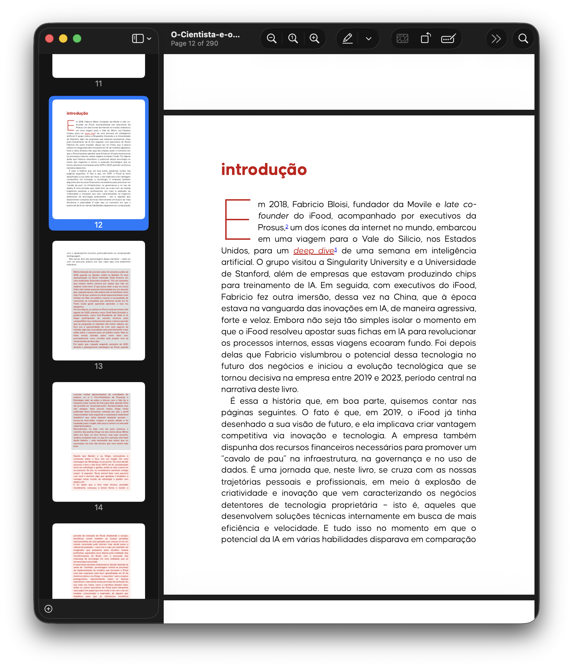 PDF open in Preview